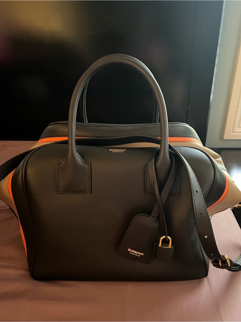 Authentic Burberry Leather Handbag NWT